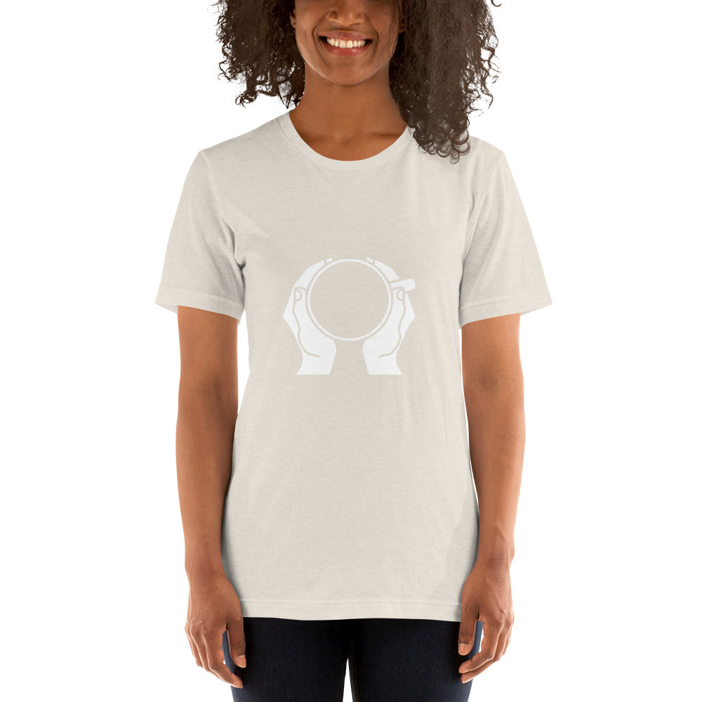 Brewtoria: Amante del café | Camiseta unisex Manos calentantes