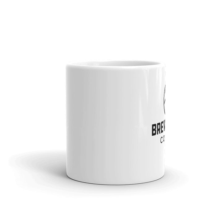 Taza de café Brewtoria, blanca, 11 oz. 